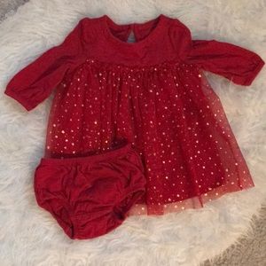 Red Baby Gap Party Dress. 3-6mo. Like New!
